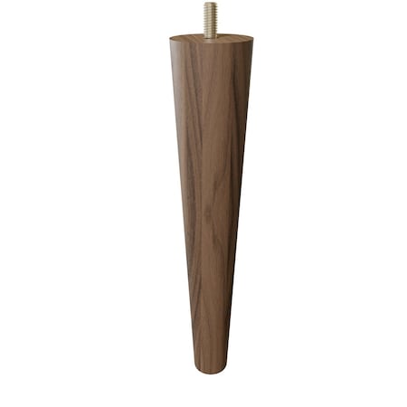 Designs Of Distinction 9" Round Tapered Leg - Walnut 01243009WL6